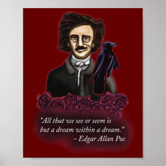 Edgar Allan Poe, Dark Academia Poster