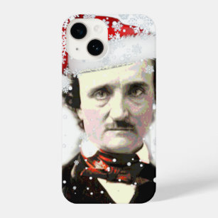 Edgar Allan Poe Fun Christmas Graphic Art iPhone 14 Case