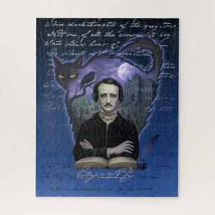 Edgar Allan Poe Gothic Raven Jigsaw Puzzle