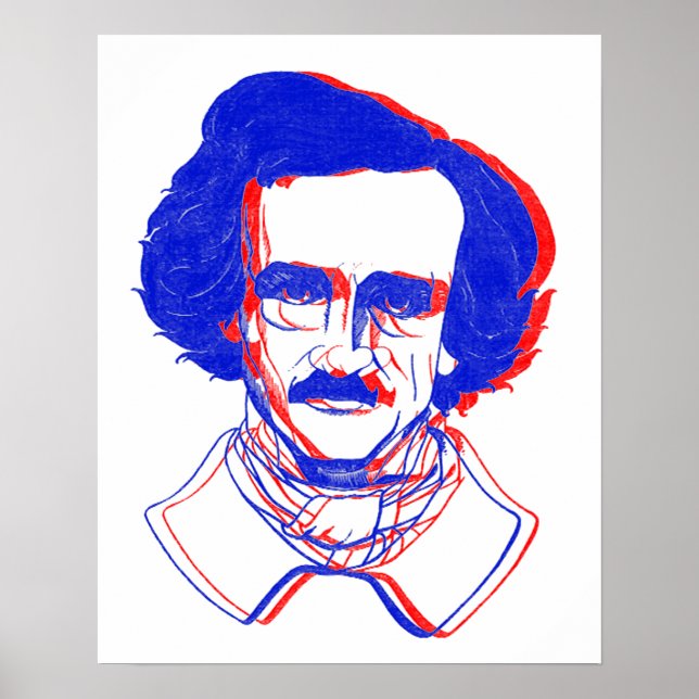 Edgar Allan Poe in 3D Poster (Front)
