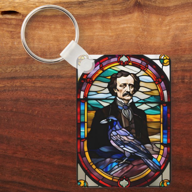 Edgar Allan Poe Key Ring (Front)
