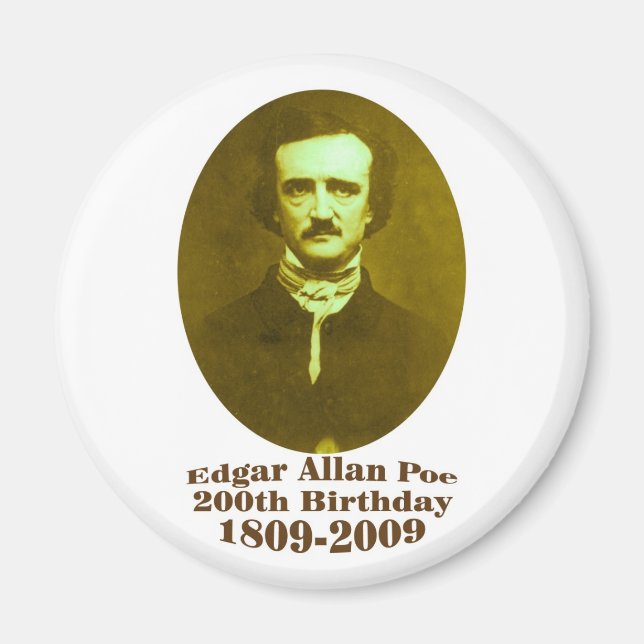 Edgar Allan Poe Magnet (Front)