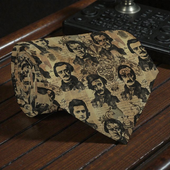 Edgar Allan Poe Necktie Tie (Creator Uploaded)