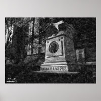 Edgar Allan Poe Oil Painting Poster