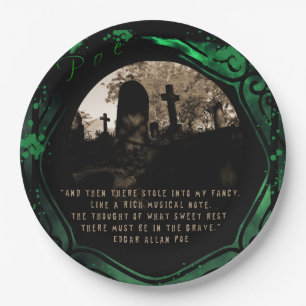 Edgar Allan Poe Paper Plate