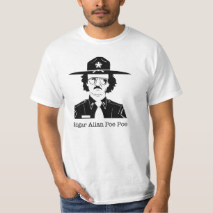 Edgar Allan Poe Poe (Black on White) T-Shirt