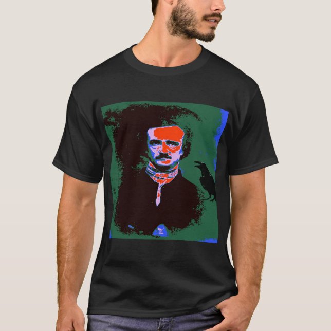 Edgar Allan Poe Pop Art T-Shirt (Front)