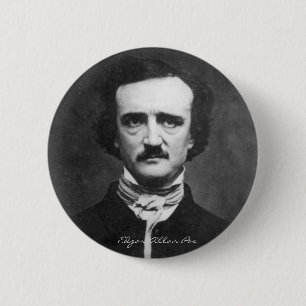 Edgar Allan Poe Portrait 6 Cm Round Badge