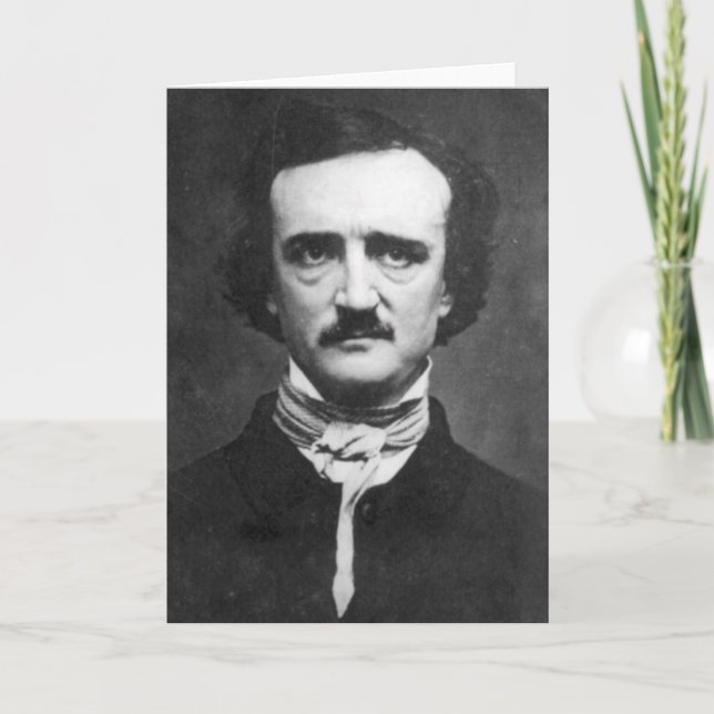 Edgar Allan Poe Portrait Card (Front)