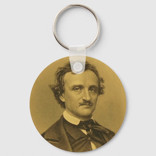 Edgar Allan Poe Portrait Key Ring (Front)