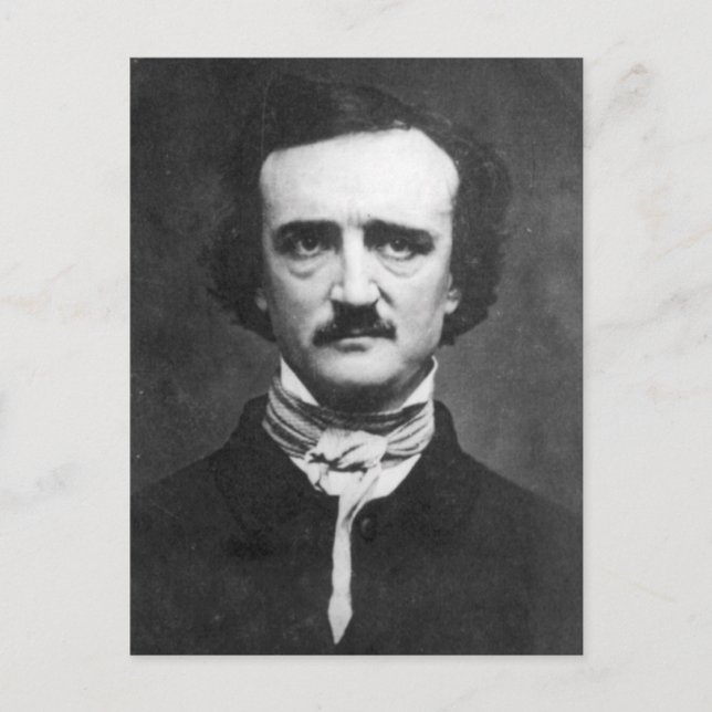 Edgar Allan Poe Portrait Postcard (Front)