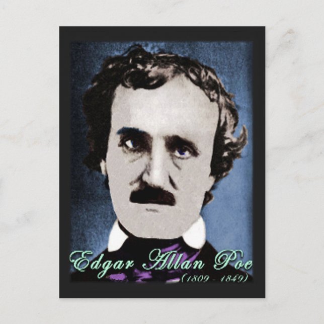 Edgar Allan Poe Postcard (Front)