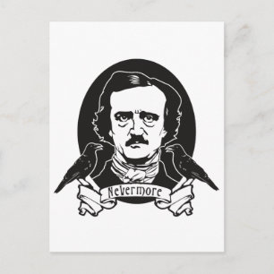 Edgar Allan Poe Postcard