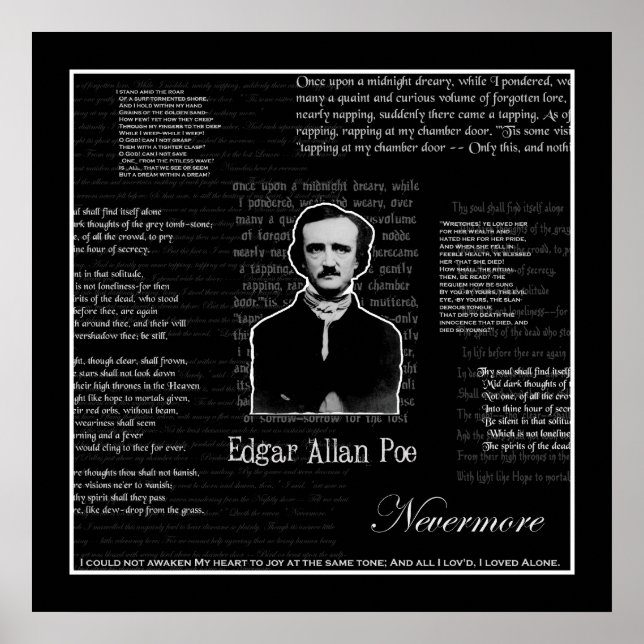 Edgar Allan Poe Print (Front)