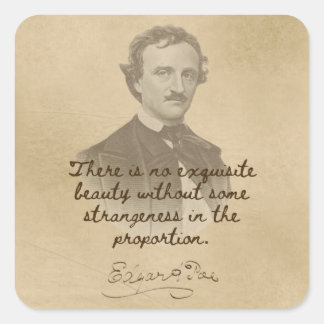 Edgar Allan Poe Quote Sticker - Exquisite Beauty