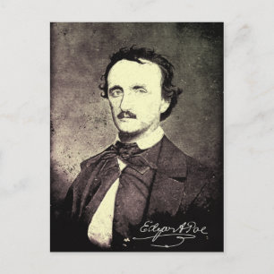 Edgar Allan Poe *Restored & Refinished* Postcard