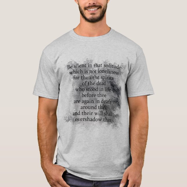 Edgar Allan Poe Spirits of the Dead Halloween Poem T-Shirt (Front)