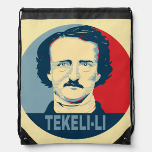 Edgar Allan Poe TEKELI-LI Hope Style Drawstring Bag