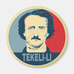 Edgar Allan Poe TEKELI-LI Hope Style Magnet
