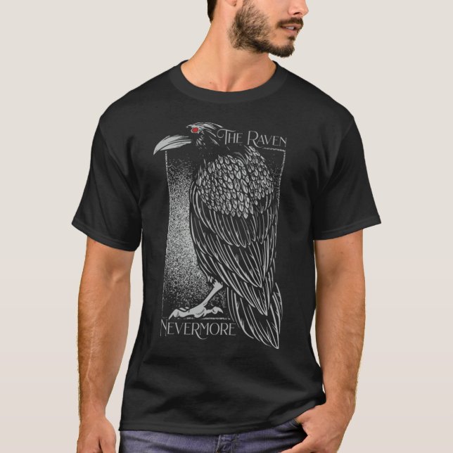 Edgar Allan Poe The Raven Nevermore T-ShirtEdgar A T-Shirt (Front)