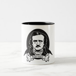 Edgar Allan Poe Two-Tone Coffee Mug