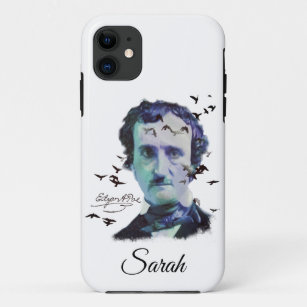 Edgar Allan Poe with Raven Birds Art Case-Mate iPh Case-Mate iPhone Case