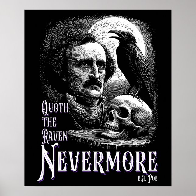 Edgar Allan Poe's Raven Nevermore Poster (Front)