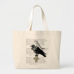 Edgar Allan Poe's The Raven Large Tote Bag