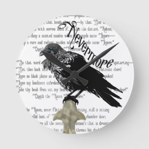Edgar Allan Poe's The Raven Round Clock