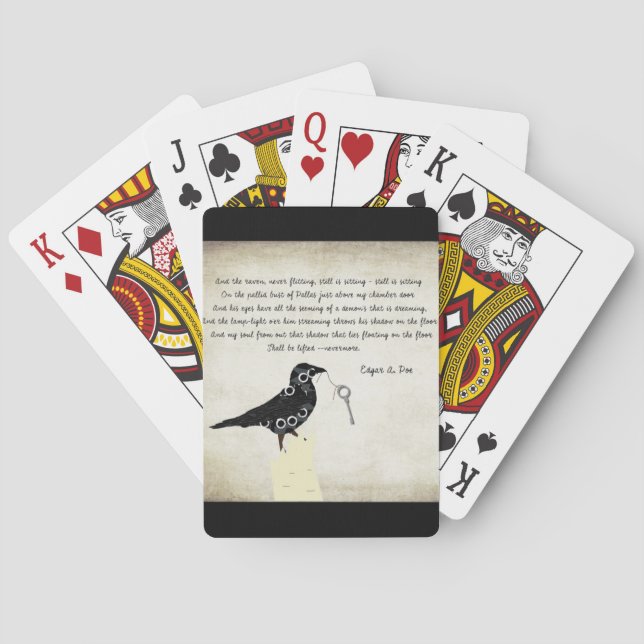 Edgar Allen Poe Playing Cards (Back)