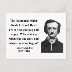 Edgar Allen Poe Quote 10b Postcard