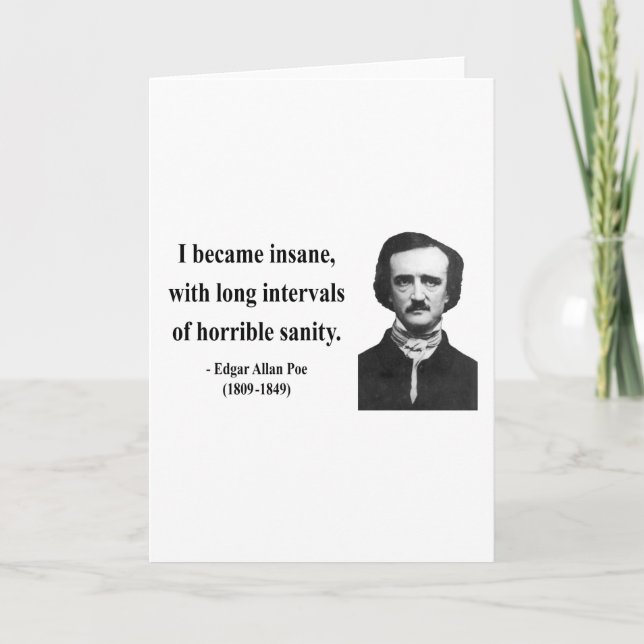 Edgar Allen Poe Quote 2b Card (Front)
