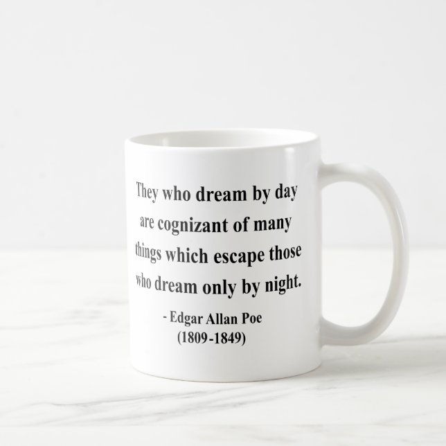 Edgar Allen Poe Quote 3a Coffee Mug (Right)
