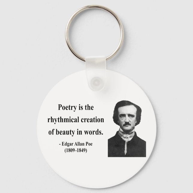 Edgar Allen Poe Quote 5b Key Ring (Front)