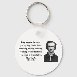 Edgar Allen Poe Quote 8b Key Ring