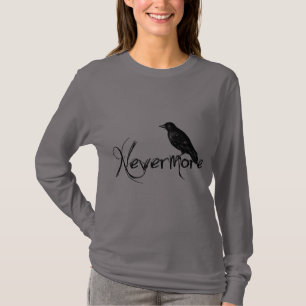 Edgar Allen Poe Raven Nevermore Halloween T-Shirt