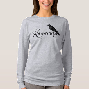 Edgar Allen Poe Raven Nevermore Halloween T-Shirt
