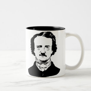 Edgar Allen Poe Raven Two-Tone Coffee Mug