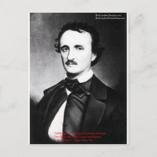 Edgar Allen Poe "Religion Is" Wisdom Quote Gifts Postcard