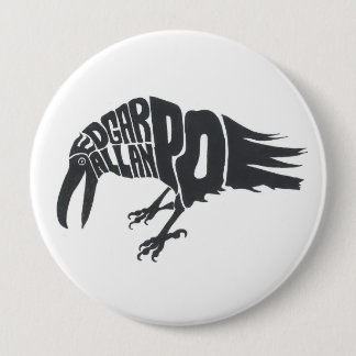Edgar Allen Poe - The Raven 10 Cm Round Badge