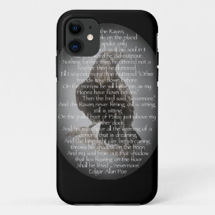 Edgar Allen Poe "The Raven" Halloween Poem bird iPhone 11 Case