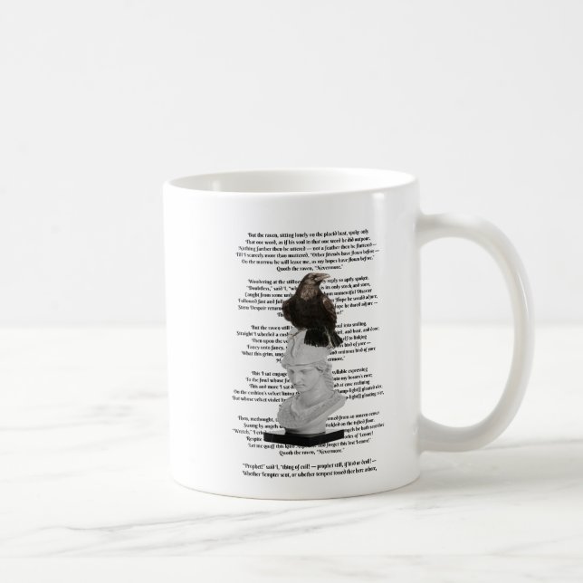 Edgar Allen Poe The Raven Poem Coffee Mug (Right)