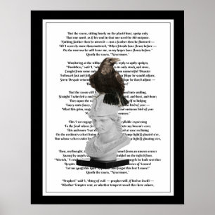 Edgar Allen Poe The Raven Poem Poster