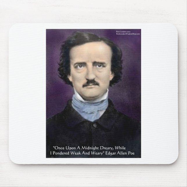 Edgar Allen Poe "The Raven" Quote Gifts & Cards Mouse Pad (Front)