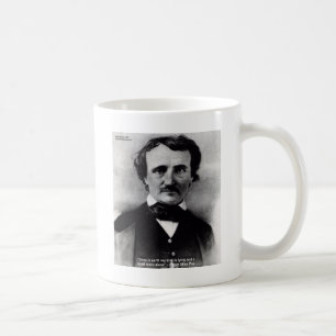 Edgar Allen Poe "Weep Alone" Love Quote Gifts Coffee Mug