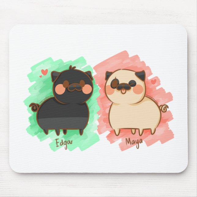 Edgar and Maya Mouse Pad (Front)