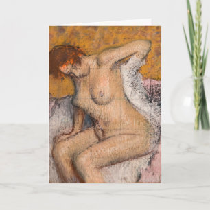 Edgar Degas - After the Bath Card