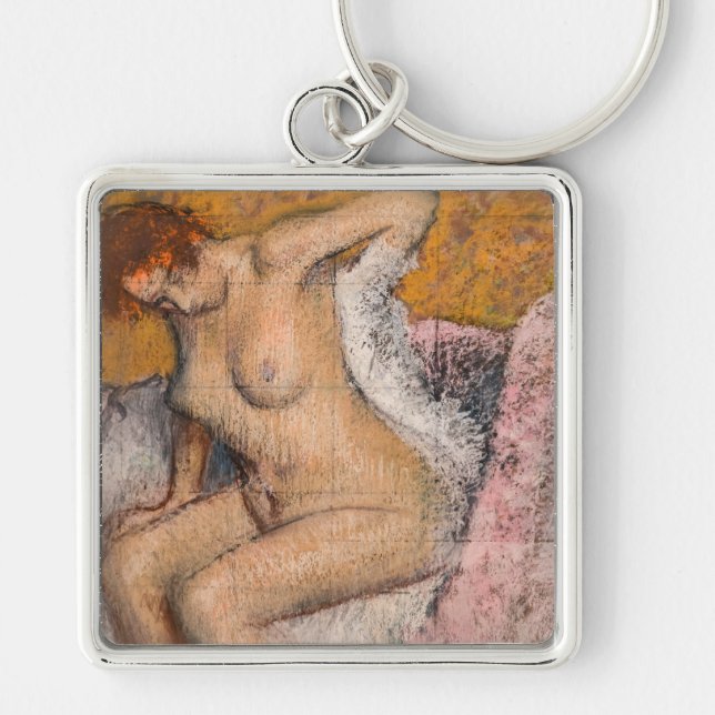 Edgar Degas - After the Bath Key Ring (Front)