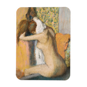 Edgar Degas After the Bath, Woman Drying Neck Magnet