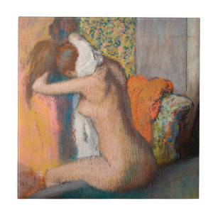 Edgar Degas - After the Bath, Woman Wiping Neck Ceramic Tile